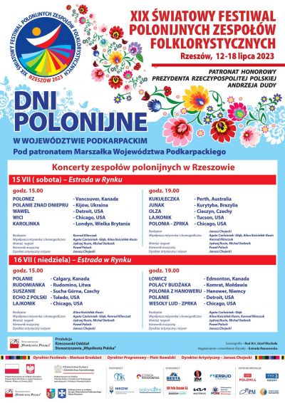 XIX Światowy Festiwal Polonijnych Zespołów Folklorystycznych - Dni Polonijne